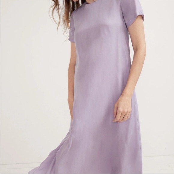 Hatch The James Midi Dress in Lilac Short Sleeve Crewneck Size 1/Small - Picture 13 of 13